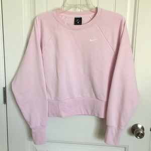 Nike cropped sweatshirt with back slot detail